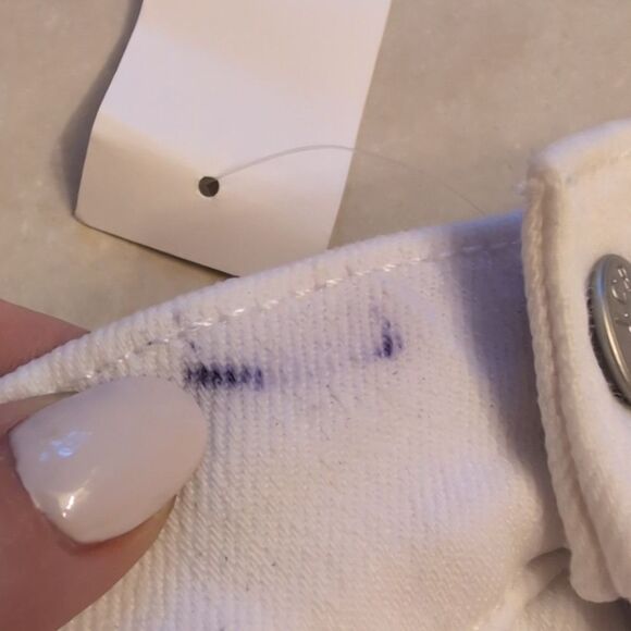 NWT J. Crew Drapey Denim Trouser White Cotton Blend Size 31 FLAWED - Picture 11 of 12